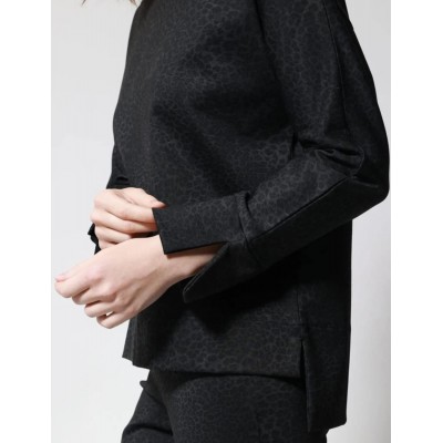 Γυναικεία Μπλούζα με Animal Print 93100 Ανθρακί - 3