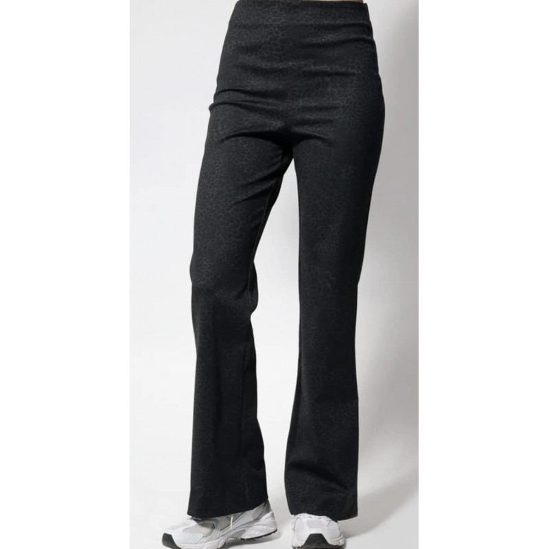 Γυναικείο Παντελόνι με Animal Print 73100 Ανθρακί - 1