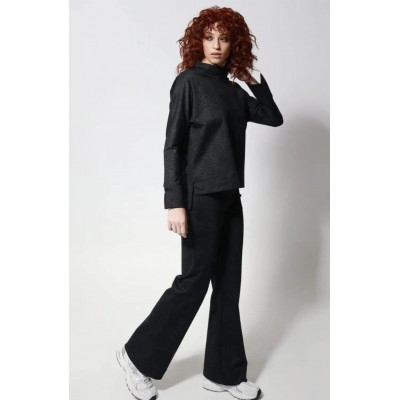 Γυναικείο Παντελόνι με Animal Print 73100 Ανθρακί - 3