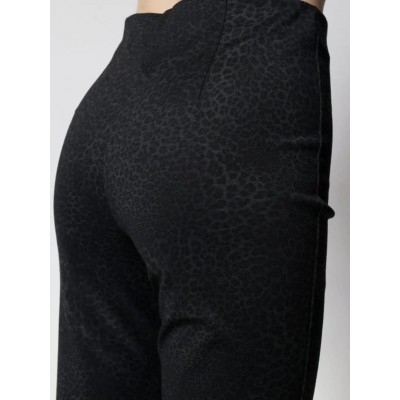 Γυναικείο Παντελόνι με Animal Print 73100 Ανθρακί - 4