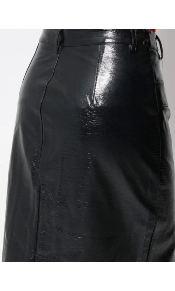 Γυναικεία Vinyl Pencil Φούστα ALICE 945094 Μαύρο - 3