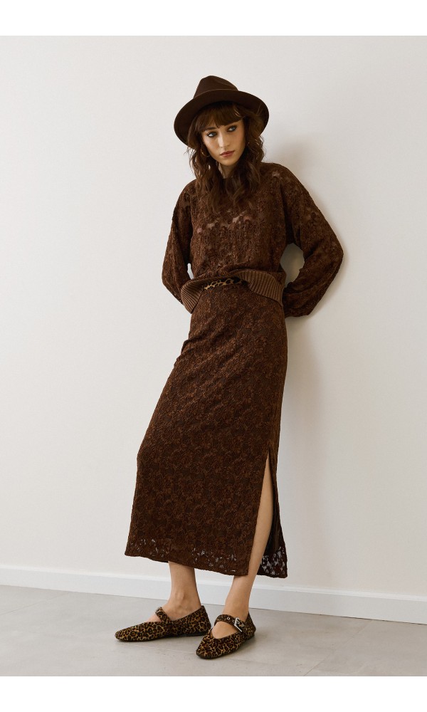 Μπλούζα Figaro με δαντέλα - 3