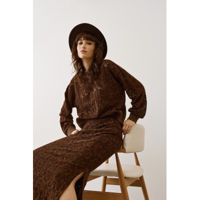 Μπλούζα Figaro με δαντέλα - 1