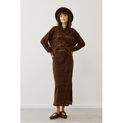 Μπλούζα Figaro με δαντέλα - 2