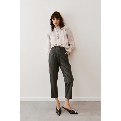 Figaro μαύρο δερματίνη παντελόνι - 2