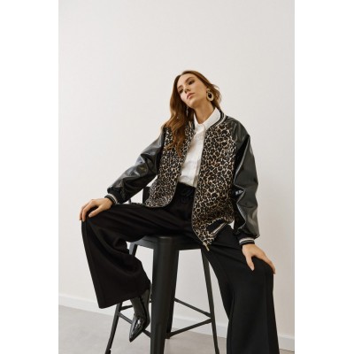 EIGHTY2 Wide leg υφασμάτινο παντελόνι ∞ Μαύρο - 2