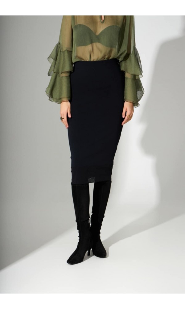 Μαύρη pencil φούστα - 4