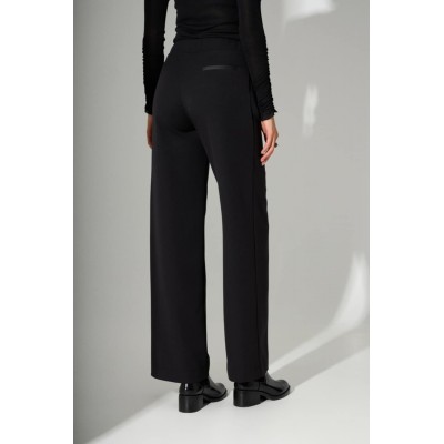 Μαύρο παντελόνι με δερμάτινη ζώνη και χρυσά μοτίβα - 4