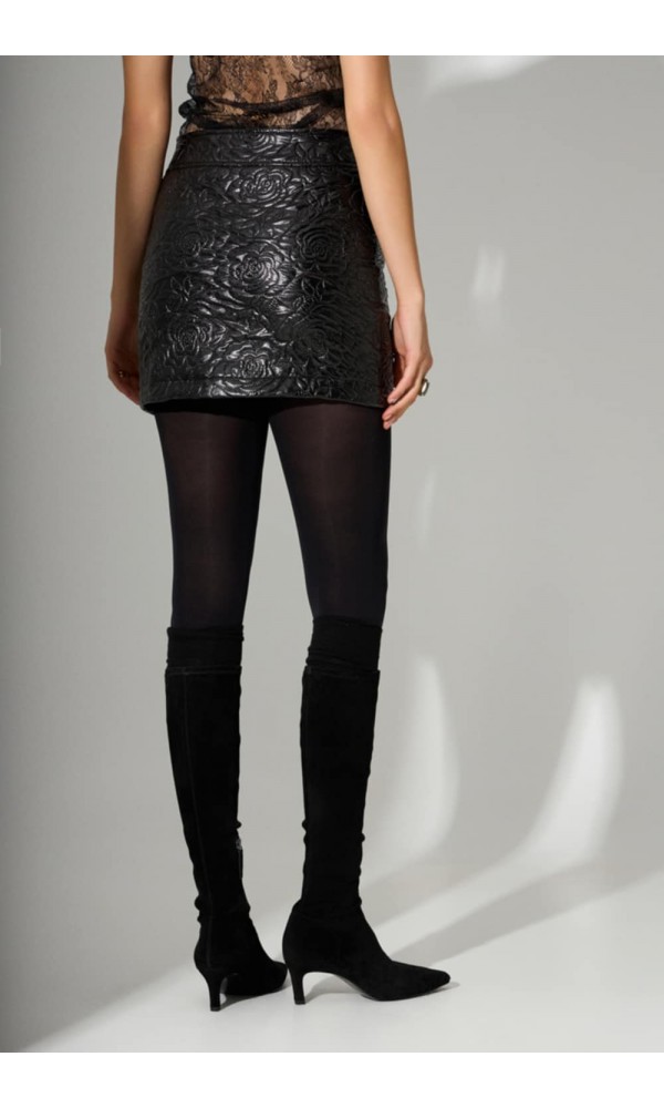 Κοντή φούστα με ανάγλυφα - 3