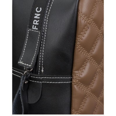 FRNC 1202-K backpack μεγάλο καπιτονέ, cappuccino - μαύρο - 3